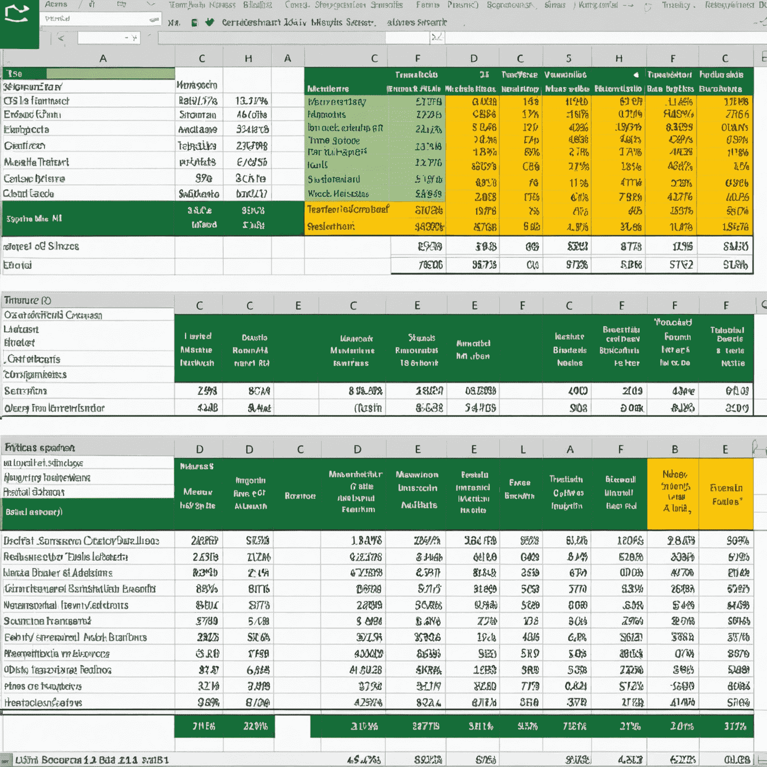 Before and after comparison of Excel spreadsheet showing the effect of the Transpose function on educational data